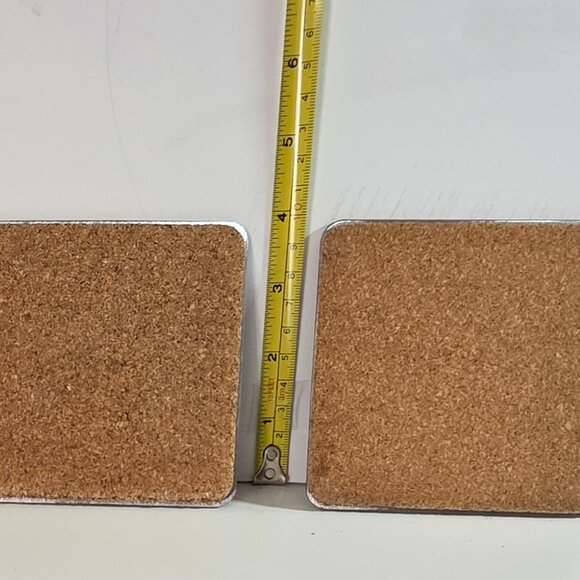 Fire Dept Metal Coasters - Set of 4 - Picture 6 of 6